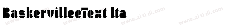 BaskervilleeText lta字体转换